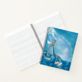 Witte zwanen en engel notitieboek (Binnen)