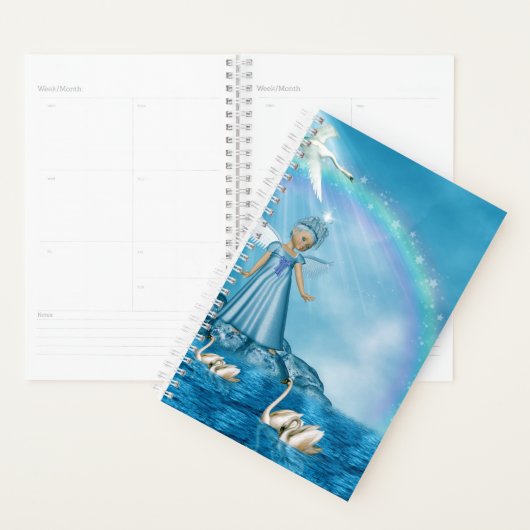 Witte zwanen en engel planner (Display)