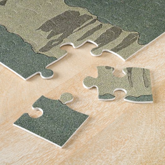 witte zwanen geïllustreerd legpuzzel (Zijkant)