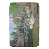 Witte zwanen in Brugge Badmat (Voorkant Verticaal)