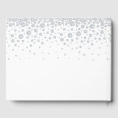 Witte zwanenvogels 60e diamantbruiloft gastenboek (Achterkant)