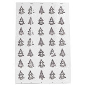 Witte & Zwarte Boom Gift Bag Medium Cadeauzakje (Achterkant)