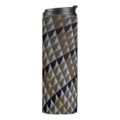 Witte, zwarte en bruine vlek thermosbeker (Gedraaid links)