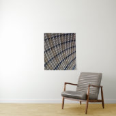 Witte, zwarte en bruine vlek wandkleed (In situ)