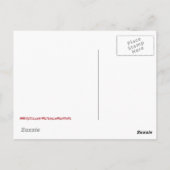 Witte zwarte kat, volle maan briefkaart (Achterkant)