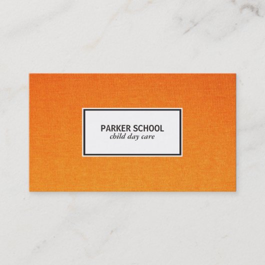 Witte zwarte Lijst / Textielgradiënt Visitekaartje (Voorkant)