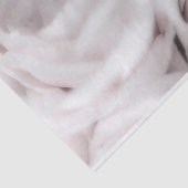 Witte zwarte Rozen Elegant Minimal Weddenschap Tissuepapier (Detail)