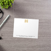 Witte zwarte zakelijke logo notitieblok