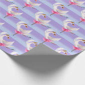 Witte zwenkvogel, wit papier (Hoek)