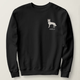 Witte Zwitserse Herdershond Witte GSD Met Aangepas Trui