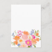 Wittebroods wensen wilde bloemen bloemstuk bruids informatiekaartje (Achterkant)