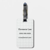 Wittegel Bagagelabel (Achterkant verticaal)