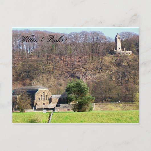 Witten Berger-Denkmal Wasserkraftwerk Briefkaart (Voorkant)