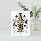 Witten Family Crest Briefkaart (Staand voorkant)