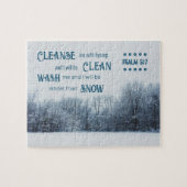 witter dan sneeuw, bijbel vers legpuzzel (Horizontaal)