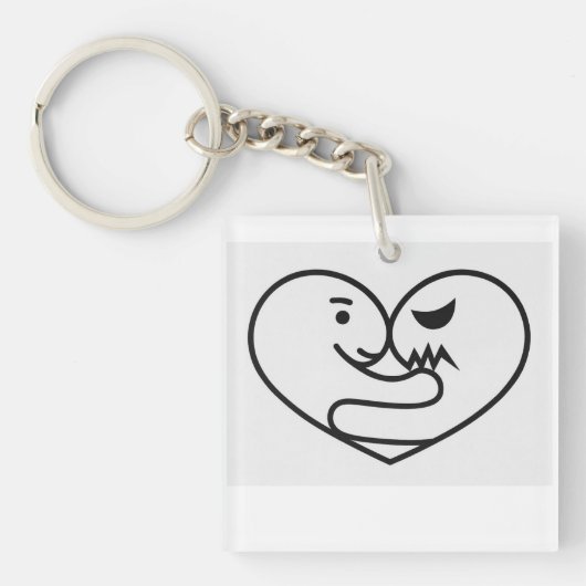 Wittle Love Dinosaurs Sleutelhanger (Voorkant)