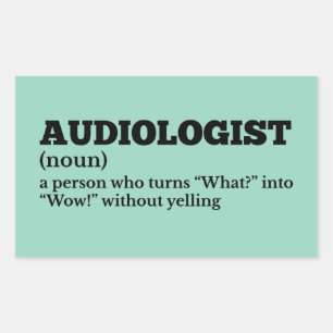Witty Audiologist Definition Sticker