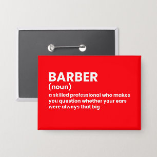 Witty Barber-definitie Button