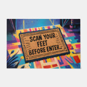 Witty Footmark Barcode Deurmat (Voorkant)
