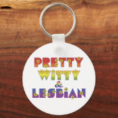 Witty Lesbian Sleutelhanger (Voorkant)
