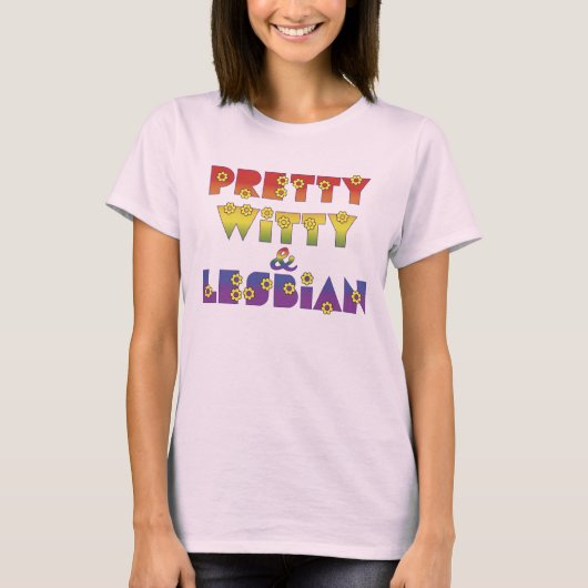 Witty Lesbian T-shirt (Voorkant)