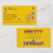  Witty Lesbian Visitekaartje (Voorkant / Achterkant)