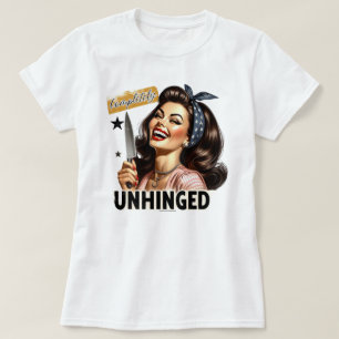 Witty Retro Meisjes T-Shirt – Volledig Losgeslagen