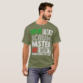 Witty Scrum Master Agile Project Management Gift T-shirt (Voorkant volledig)