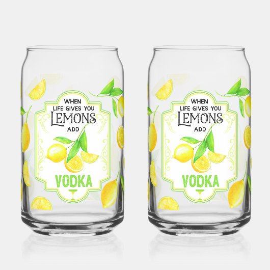 Witty 'When Life Gives You Lemons, Add Vodka'  (Gauche)
