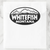 Witvis Montana ovaal berg stickers (Tas)