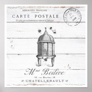 Witwashout - bijenkorf poster