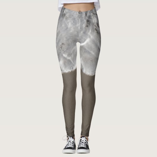 Witwassen in de oceaan leggings (Voorkant)