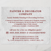 Witwasverf, schilder & decorateur flyer (Voorkant)