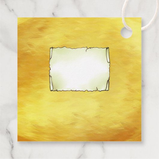 Witziger Weihnachtsbaum  Bedankjes Labels (Achterkant)