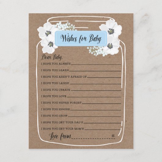 Wives for Baby Mason Jar Baby shower Carte de jeu (Devant)