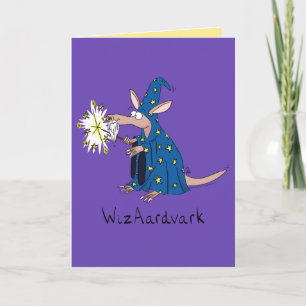 Wizaardvark - Funny Wizard Aardvark Wenskaart Kaart