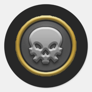 Wizard101 Doodschool ticker Ronde Sticker