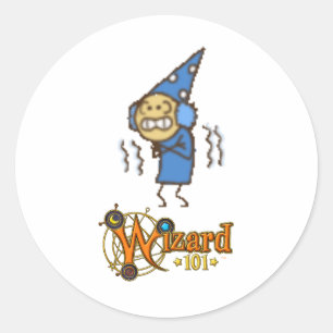 Wizard101 Ice Doodle-stickers Ronde Sticker