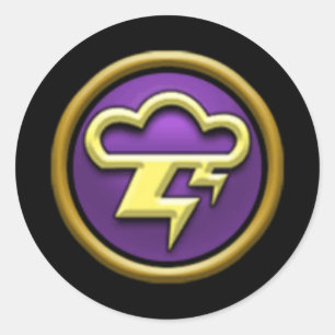 Wizard101 Storm-schoolstickers Ronde Sticker