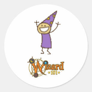 Wizard101 Storm Stationsdragers Ronde Sticker