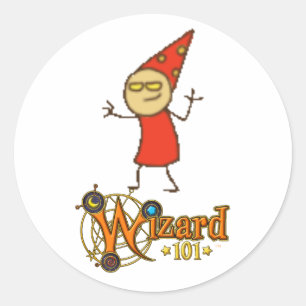 Wizard101 Vuurgaasstickers Ronde Sticker