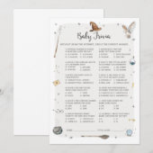 Wizard Baby shower Baby Trivia Spel Kaart (Voorkant / Achterkant)