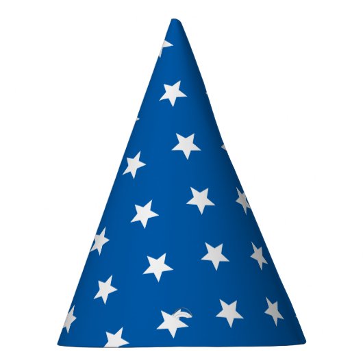 Wizard Blauw startrood Feesthoedjes (Rechts)