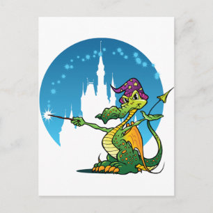 Wizard cartoon briefkaart