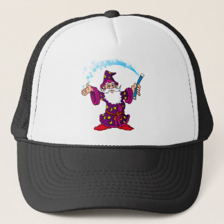 Wizard cartoon trucker pet
