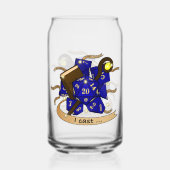 Wizard Dice Design Blikvorm Glas (Achterkant)