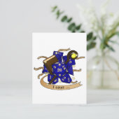 Wizard Dice Design Briefkaart (Staand voorkant)