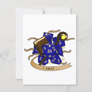 Wizard Dice Design Briefkaart