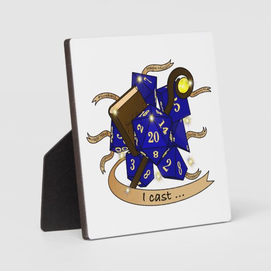 Wizard Dice Design Fotoplaat (Voorkant)