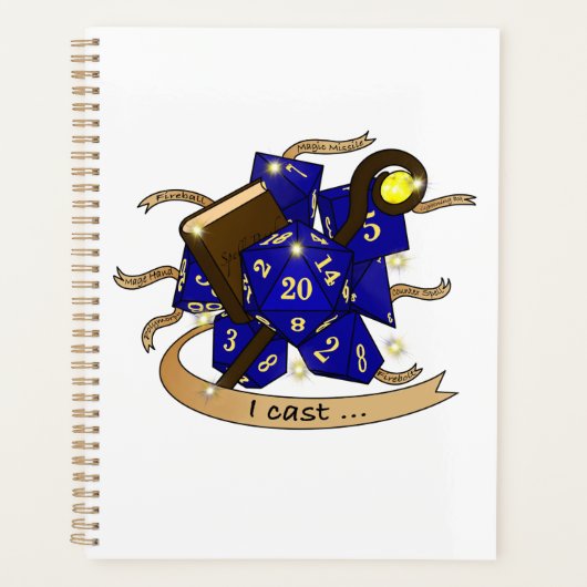 Wizard Dice Design Planner (Voorkant)